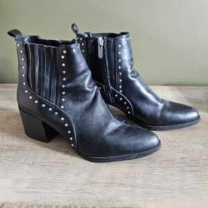 Circus By Sam Edelman Jaimee Women's Size 7 Ankle Boots Gunmetal Stud